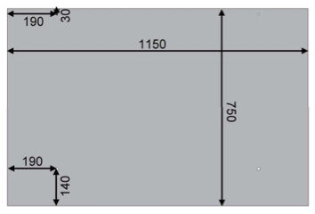 Afmetingen glas deurluifel LC